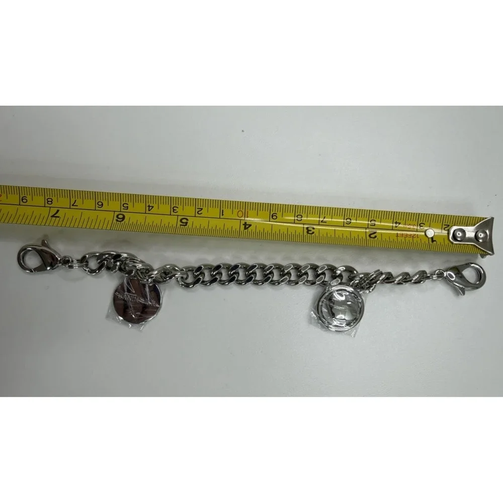 Bandolier Wristlet Circle Heart Charm Silver Strap for Bandolier Phone Case New - Picture 5 of 5